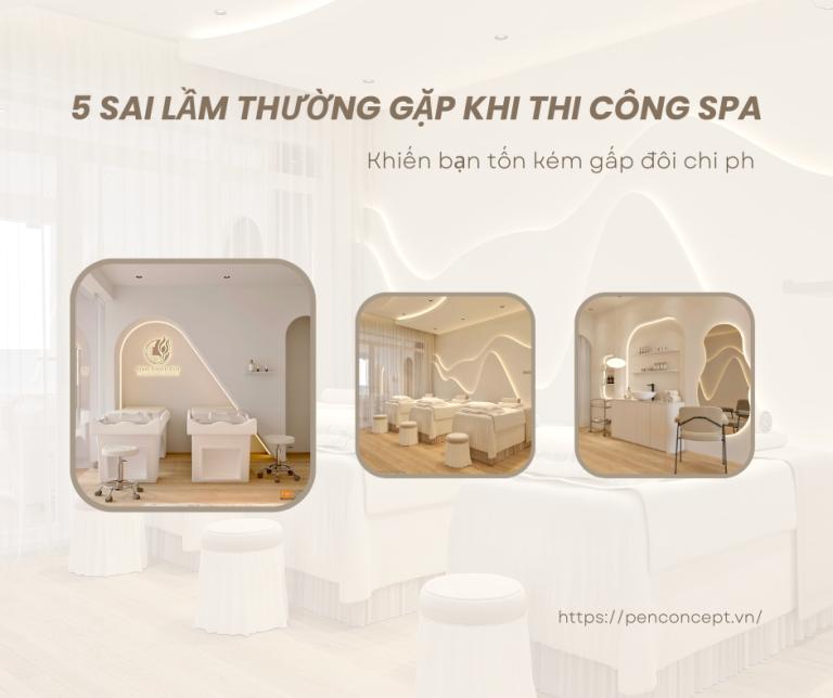5 sai lầm thường gặp khi thi công spa khiến bạn tốn kém gấp đôi chi phí
