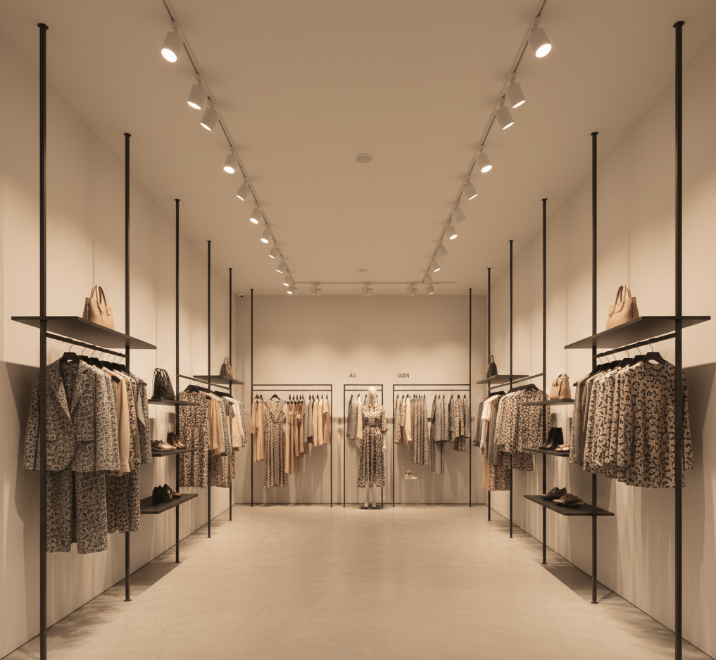 cách trưng bày shop quần áo nữ