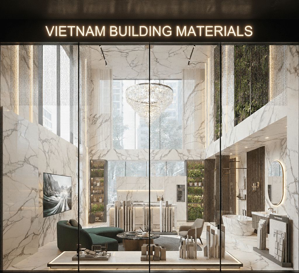 Thiết kế showroom vật liệu xây dựng