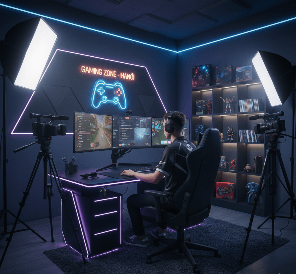 thiết kế phòng livestream
