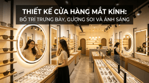 thiết kế cửa hàng mắt kính