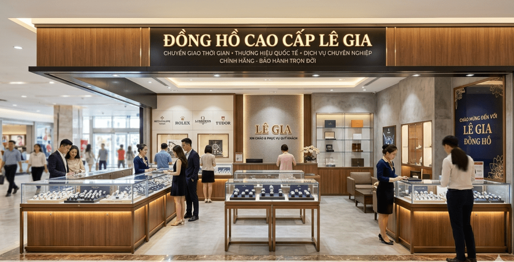 thiết kế shop đồng hồ
