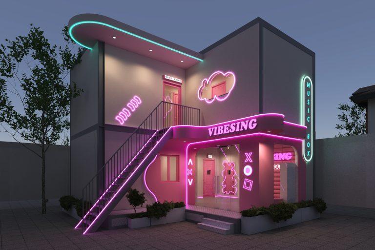 VIBESING Music box ,Dự Án Thiết Kế Không Gian Giải Trí Đậm Chất BLACKPINK Tại Hưng Yên