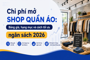 chi phí mở shop quần áo