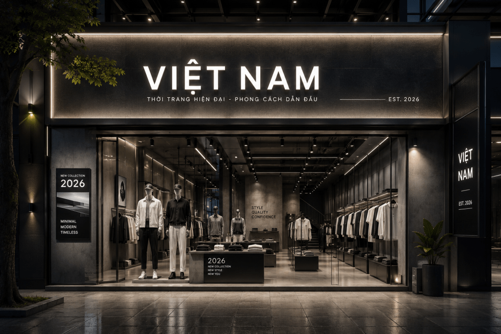 thi công shop quần áo