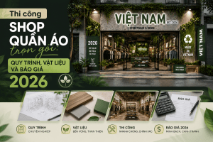 thi công shop quần áo