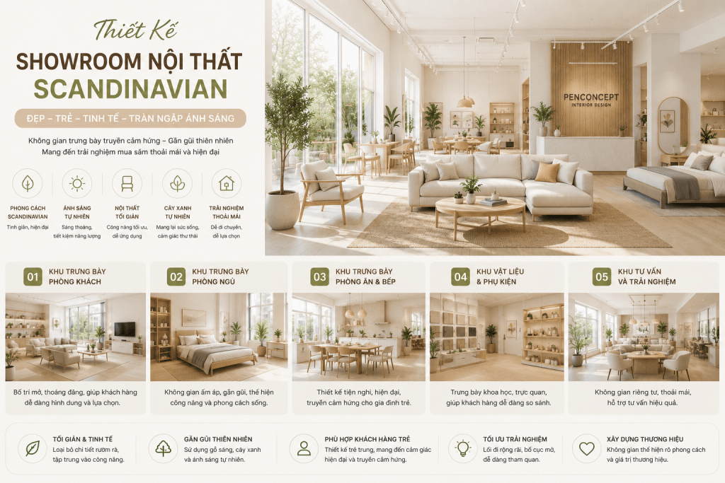 thiết kế showroom nội thất