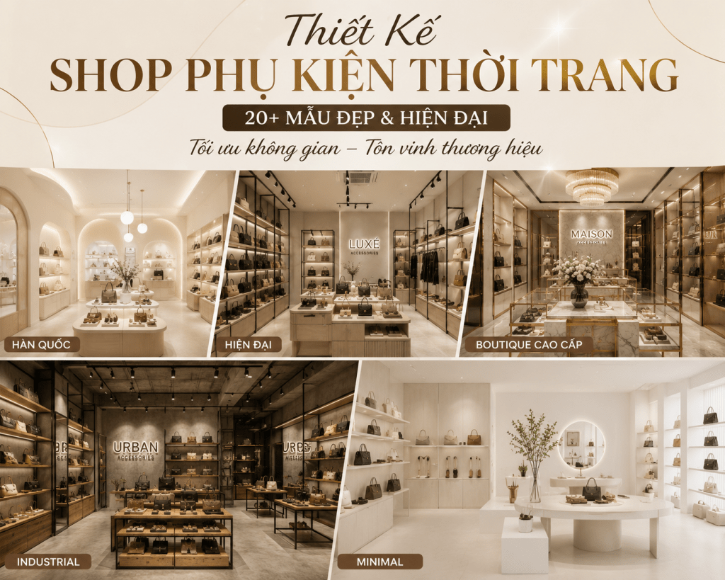 thiết kế shop phụ kiện thời trang