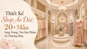 thiết kế shop áo dài