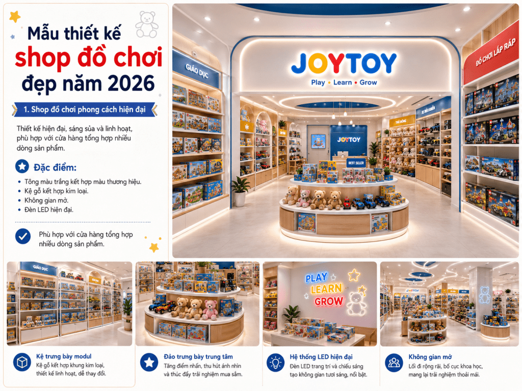 thiết kế shop đồ chơi