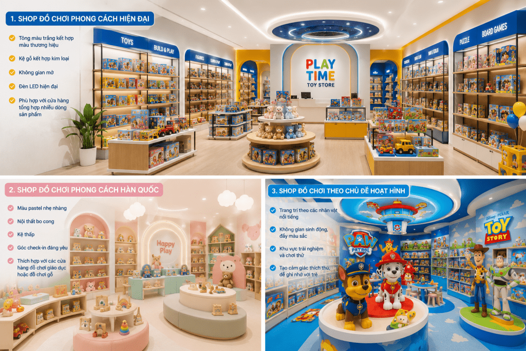 thiết kế shop đồ chơi