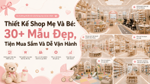 thiết kế shop mẹ và bé