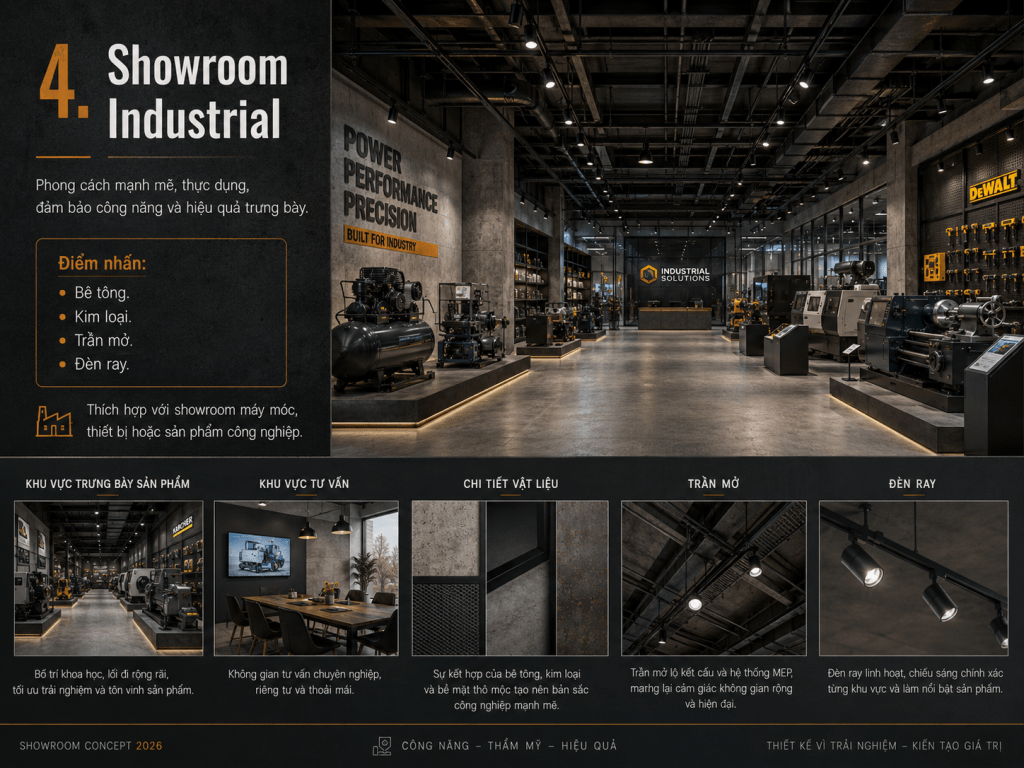 thiết kế nội thất showroom