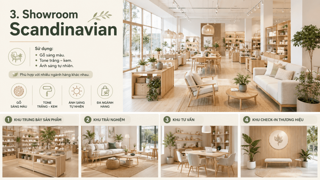 thiết kế nội thất showroom