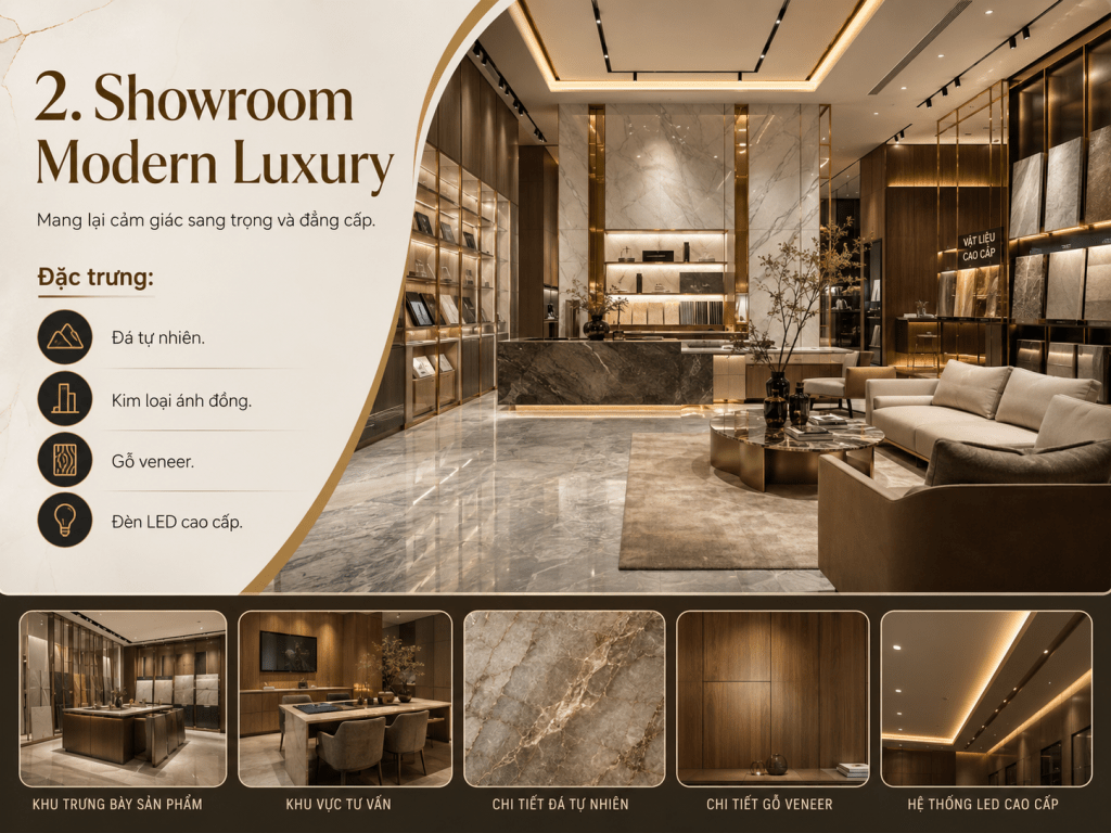 thiết kế nội thất showroom