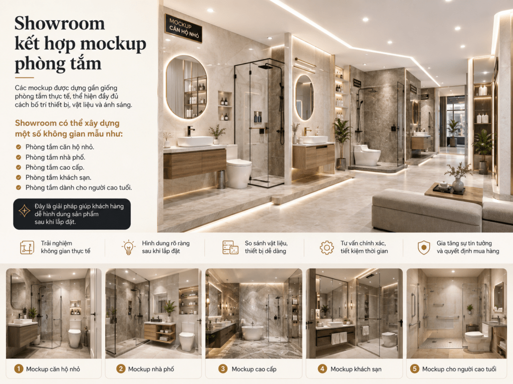 thiết kế showroom thiết bị vệ sinh