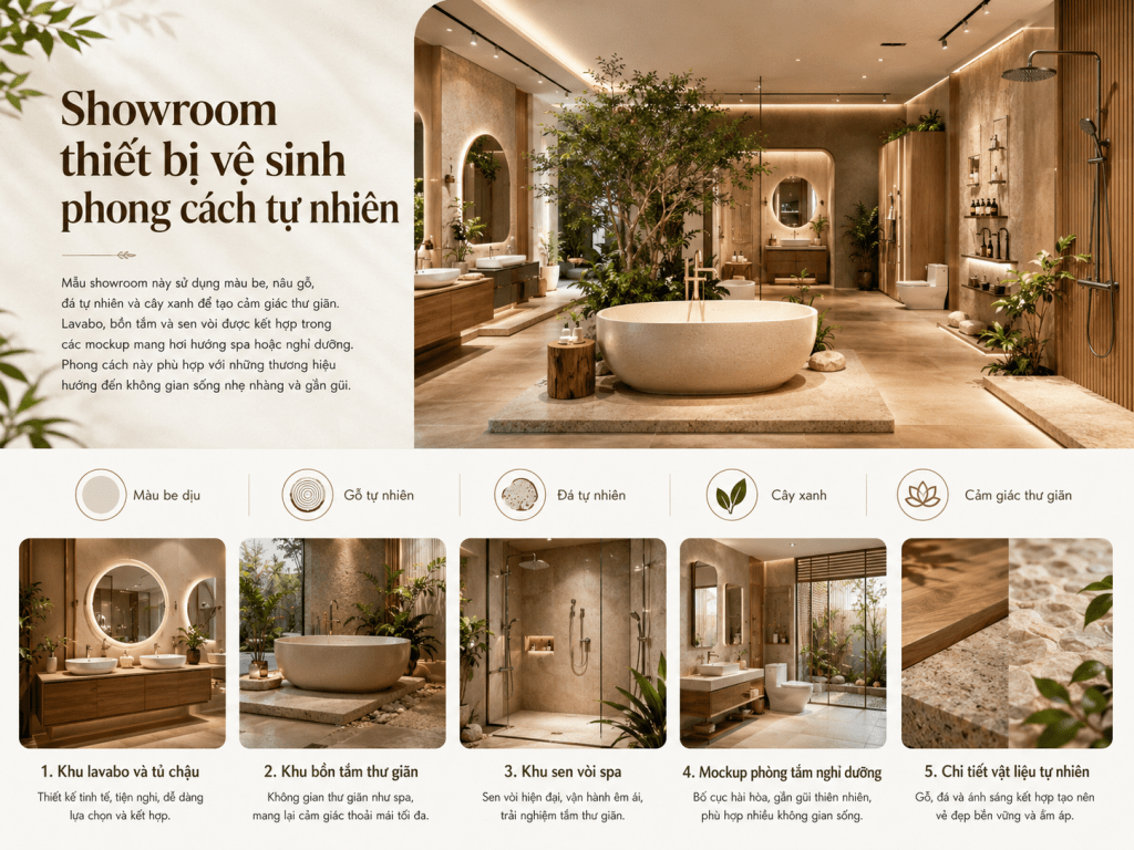 thiết kế showroom thiết bị vệ sinh