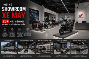 thiết kế showroom xe máy