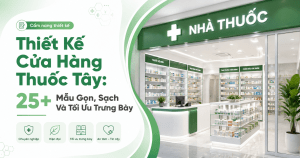 thiết kế cửa hàng thuốc tây