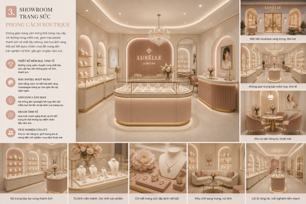 thiết kế showroom trang sức