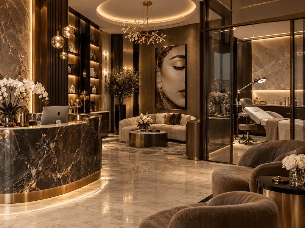 thiết kế spa phun xăm