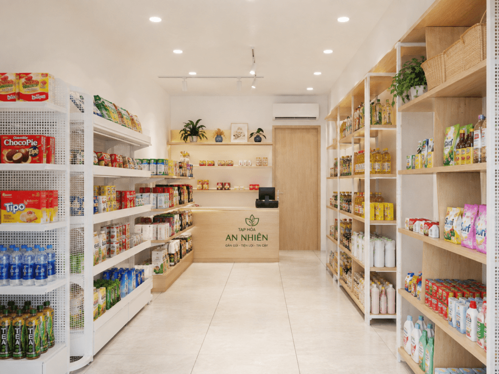 những mẫu cửa hàng tạp hóa nông thôn