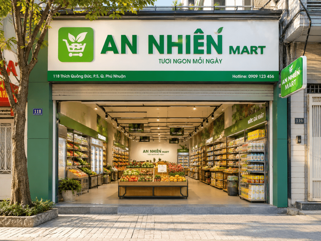 những mẫu cửa hàng tạp hóa nông thôn