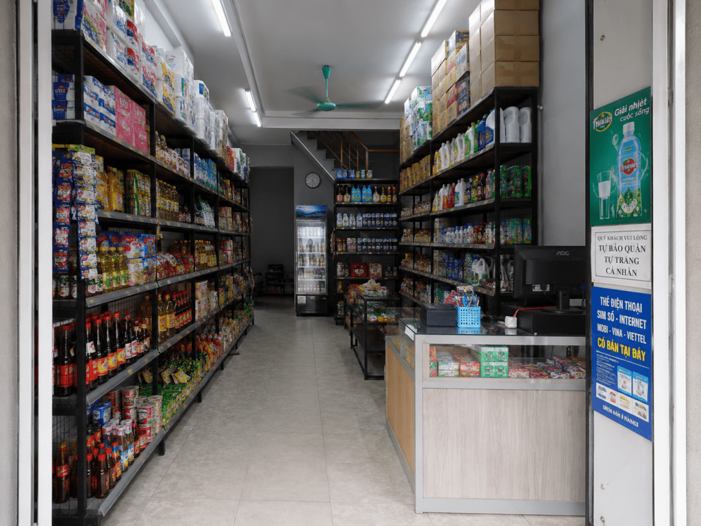 những mẫu cửa hàng tạp hóa nông thôn