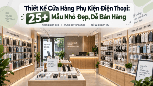 thiết kế cửa hàng phụ kiện điện thoại