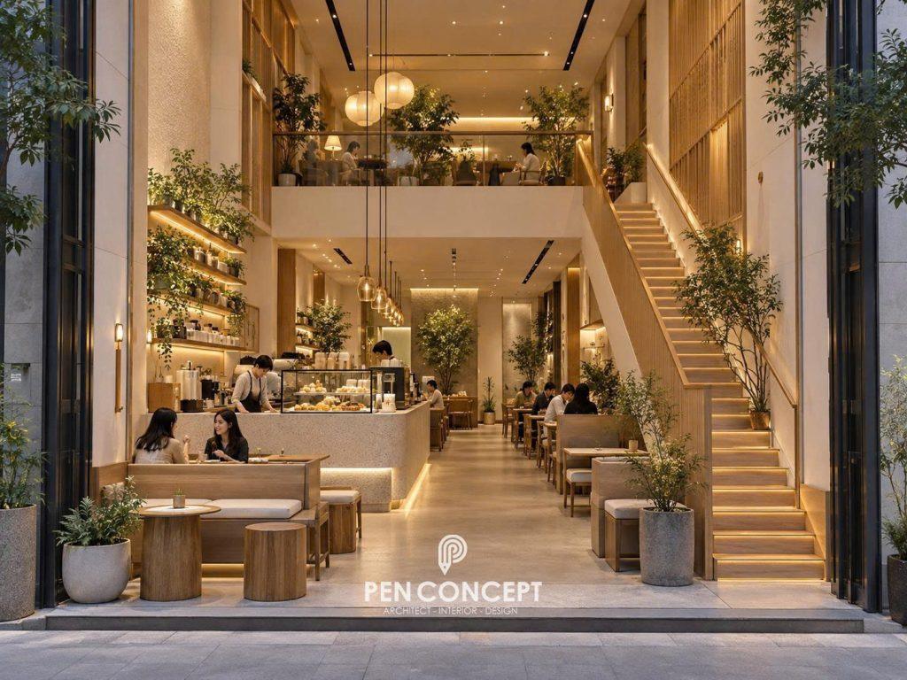 thiết kế quán cafe Hàn Quốc