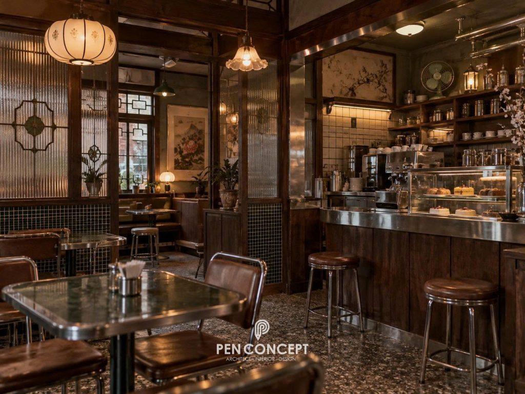 thiết kế quán cafe Hàn Quốc