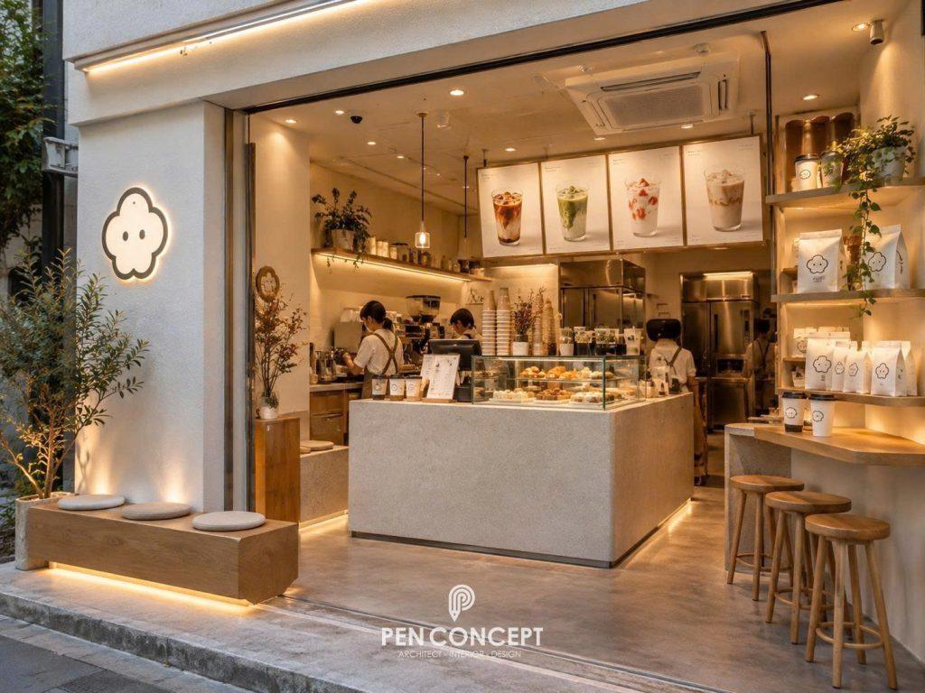 thiết kế quán cafe Hàn Quốc