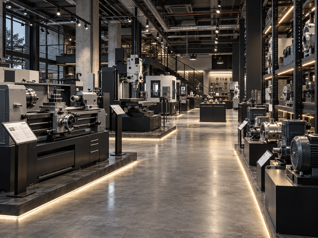 thiết kế showroom máy móc thiết bị