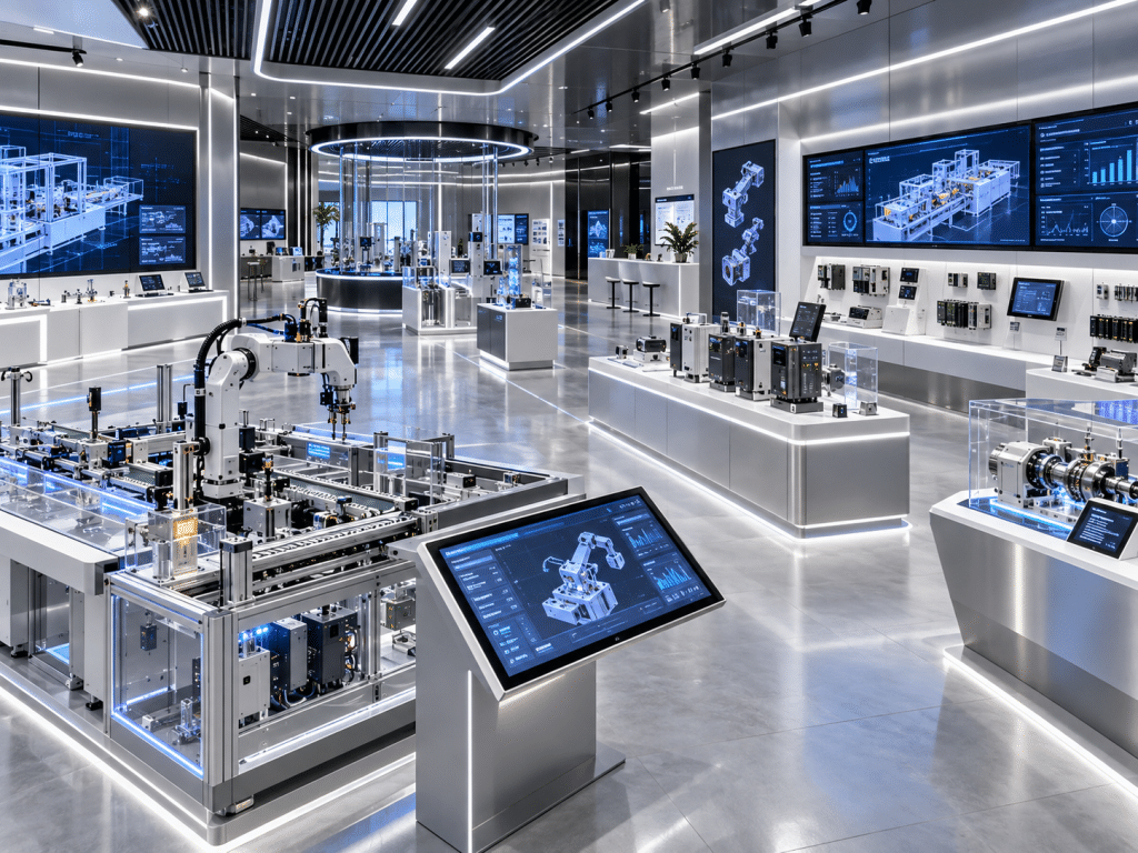 thiết kế showroom máy móc thiết bị