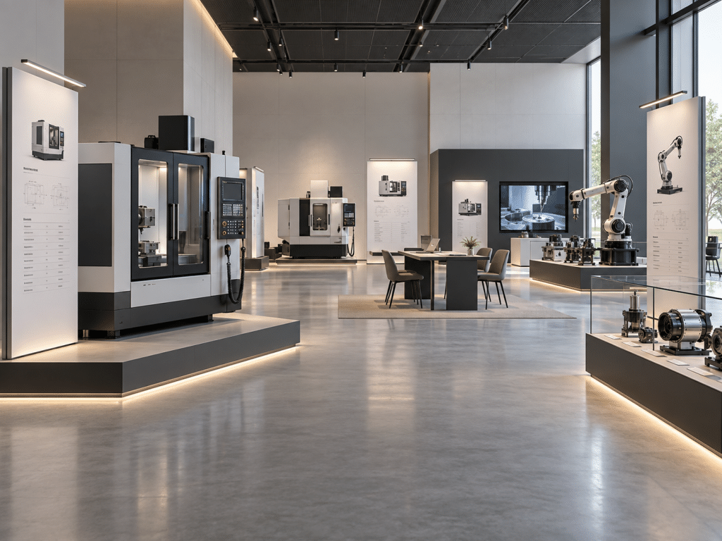 thiết kế showroom máy móc thiết bị