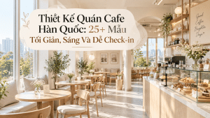 thiết kế quán cafe Hàn Quốc