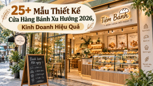 thiết kế tiệm bánh